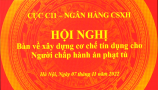 ẢNH: Hội nghị bàn về Cơ chế tín dụng dành cho người chấp hành xong án phạt tù, giữa Cục C11 và Ngân hàng CSXH Việt Nam